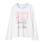 Women’s Japanese style long sleeve t-shirt front view