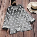 Women’s printed blouse front view casual fashion top