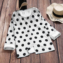 Women’s printed blouse front view casual fashion top